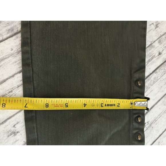 Chico’s So Slimming Girlfriend Slim Leg Ankle Evergreen Denim Jeans Large NEW - Picture 11 of 11